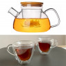 Amore Set (Заварювальний чайник та чашки з подвійною стінкою)
