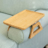 Бамбуковий столик-накладка на підлокітник дивану Bamboo