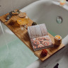 Home Relax Set (Халат-кімоно, столик для ванни, домашні капці та соєва свічка)