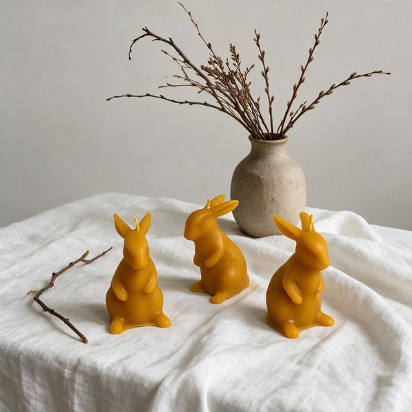 Воскова свічка Rabbits 19451 фото