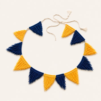 Гірлянда з прапорців Fiesta Fiesta yellow-blue фото