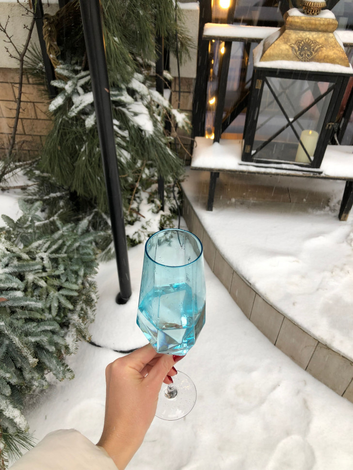 Набір келихів для шампанського Blush Blue (2 шт)