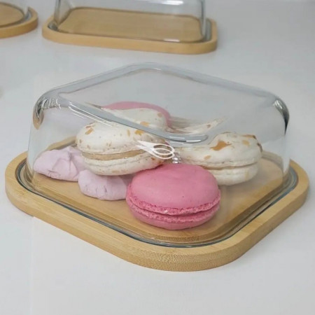 Ємність для зберігання Bambusz квадрат