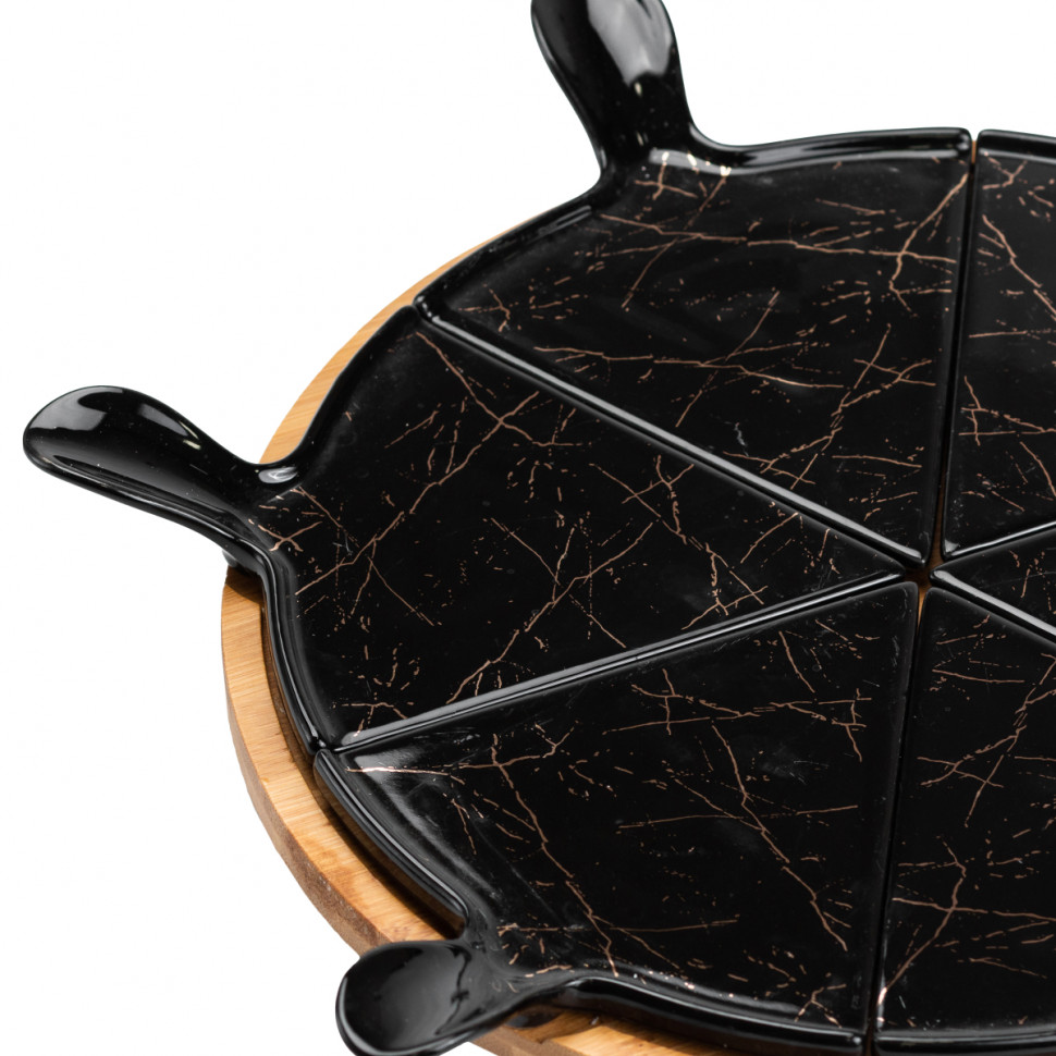 Керамічне блюдо для піци Marble