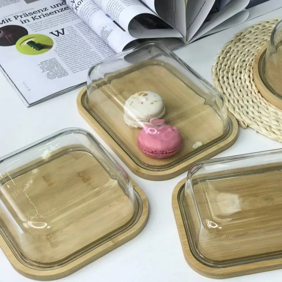 Ємність для зберігання Bambusz прямокутна