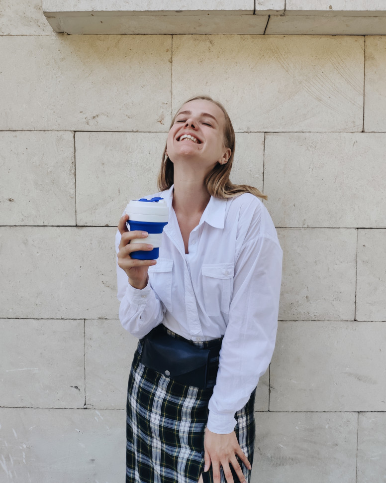 Складная силиконовая кружка Cortado Color 350 мл