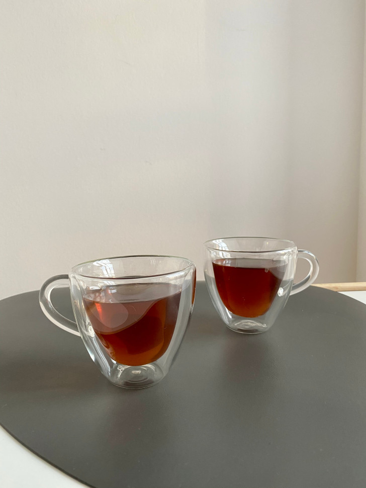 Amore Set (Заварювальний чайник та чашки з подвійною стінкою)