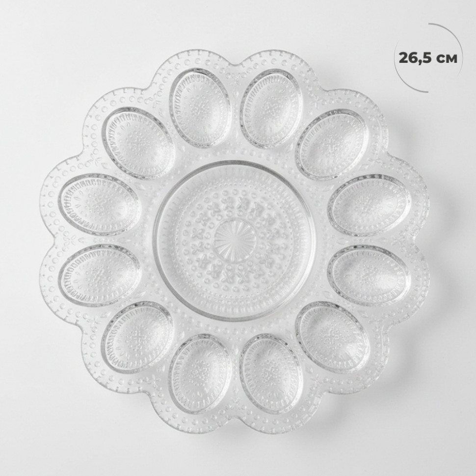 Подставка для 12 яиц Glass classics