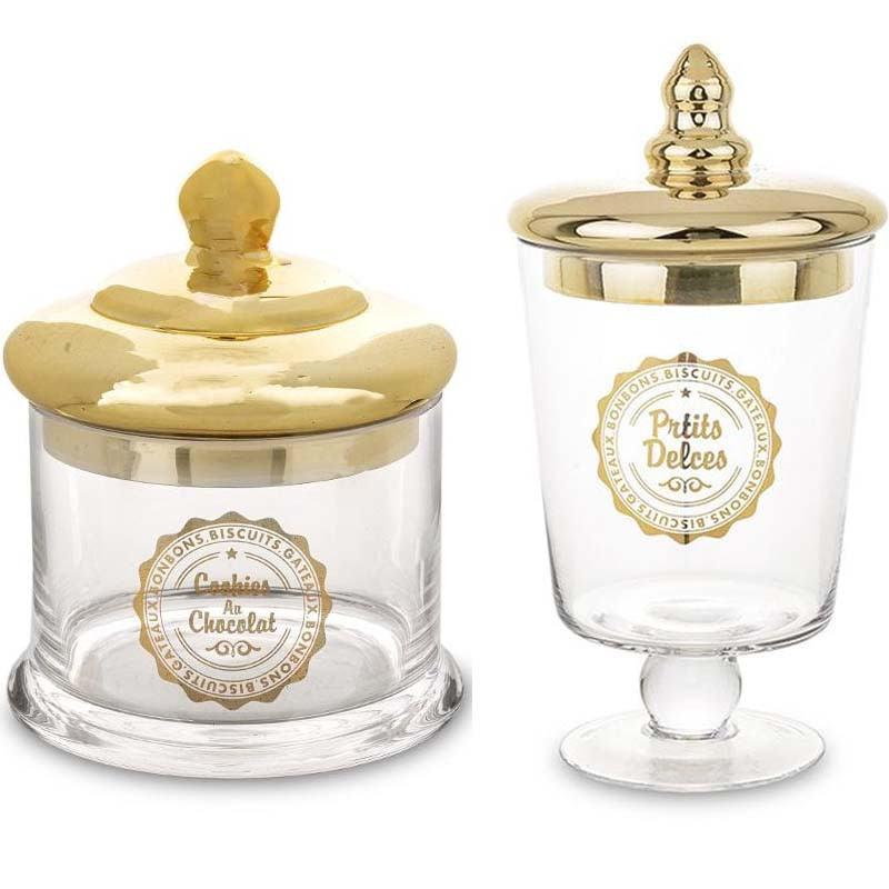 Скляна ємність на ніжці Choco-n-Cookies 