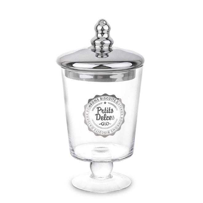 Скляна ємність на ніжці Choco-n-Cookies 