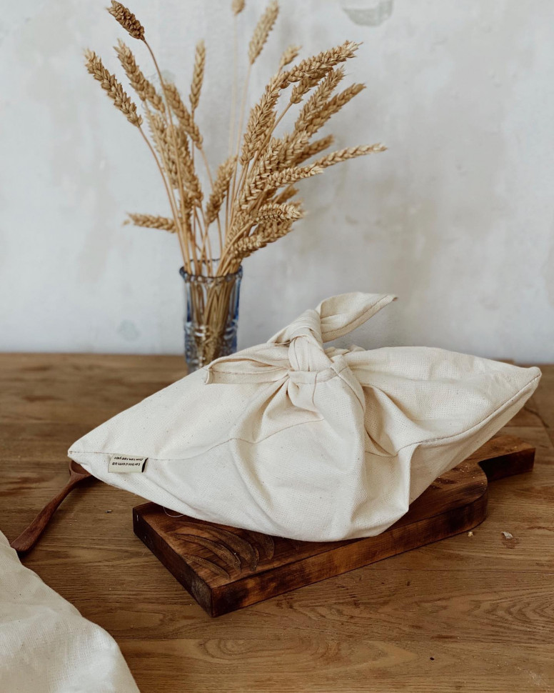 Білий лляний мішечок для хліба Rukkola