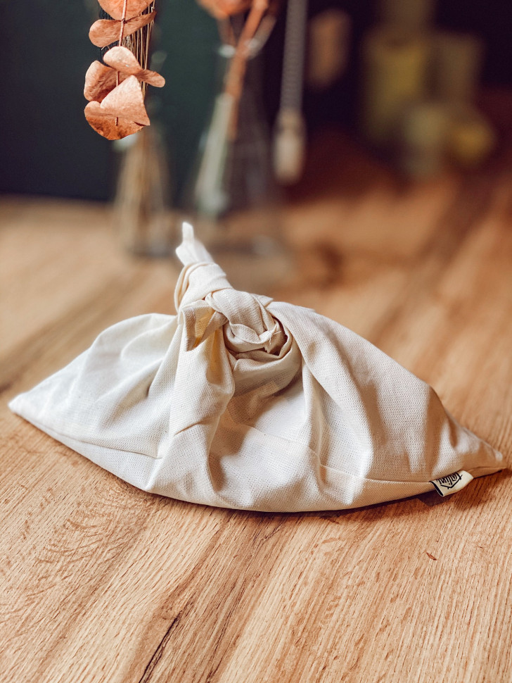 Білий лляний мішечок для хліба Rukkola