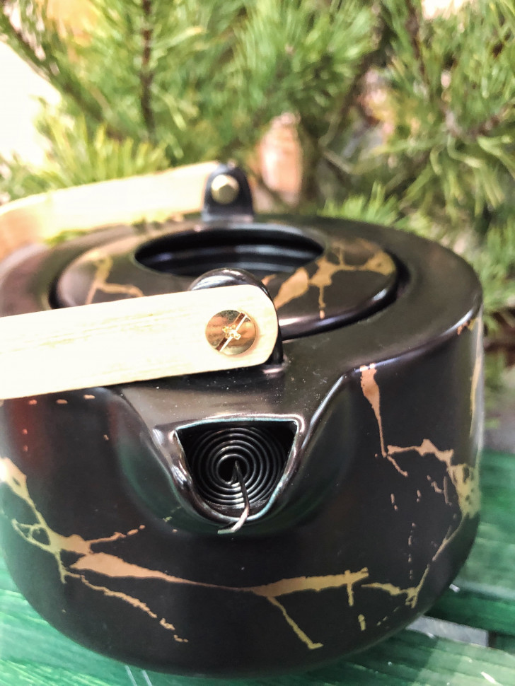 Чорний чайний сервіз Masala black 1 л