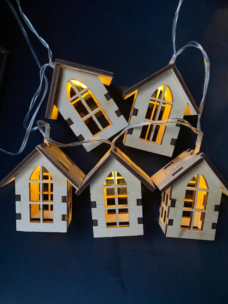 Гирлянда с домиками Hygge Light