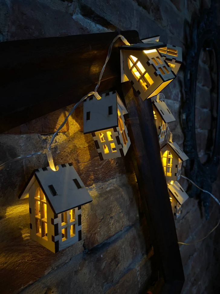 Гирлянда с домиками Hygge Light