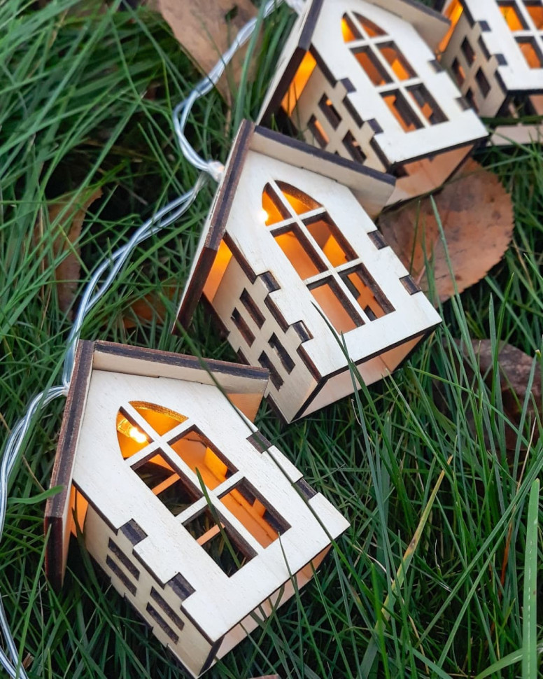 Гирлянда с домиками Hygge Light