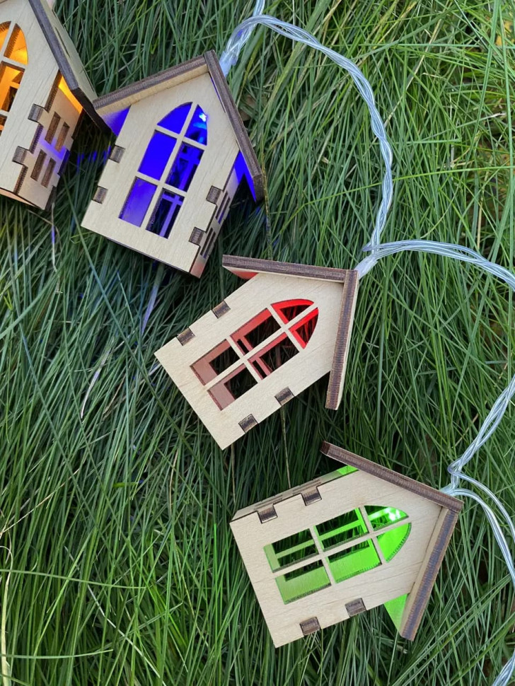 Гирлянда с домиками Hygge Light