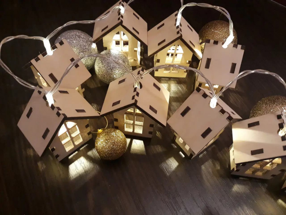 Гирлянда с домиками Hygge Light