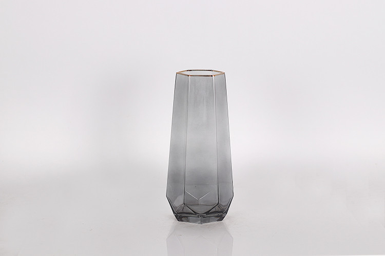 Ваза с золотым ободком Crystal