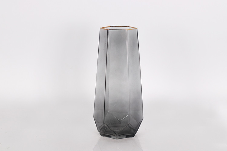 Ваза с золотым ободком Crystal