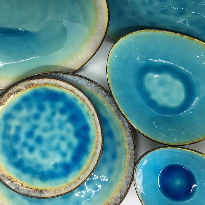 Тарелка Blue lagoon овал