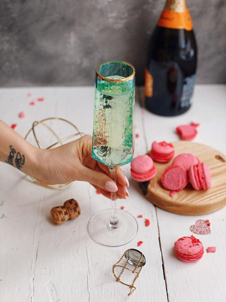 Набір келихів для шампанського Richard Blue (4 шт)