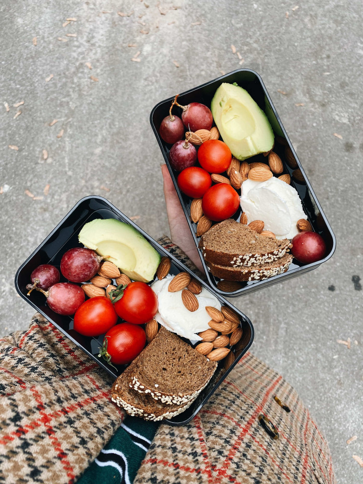 Черный пластиковый ланч-бокс Tetra 1200 мл