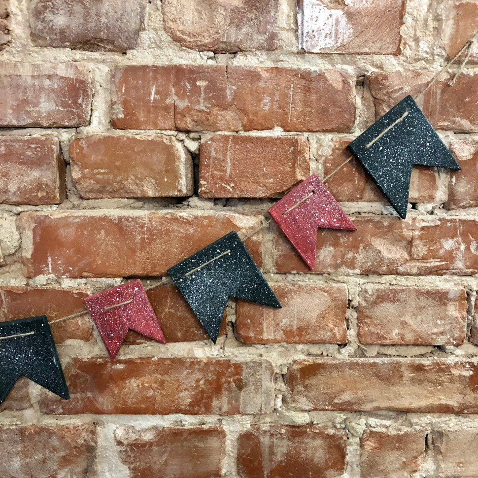 Флажки-гирлянда Advent Color