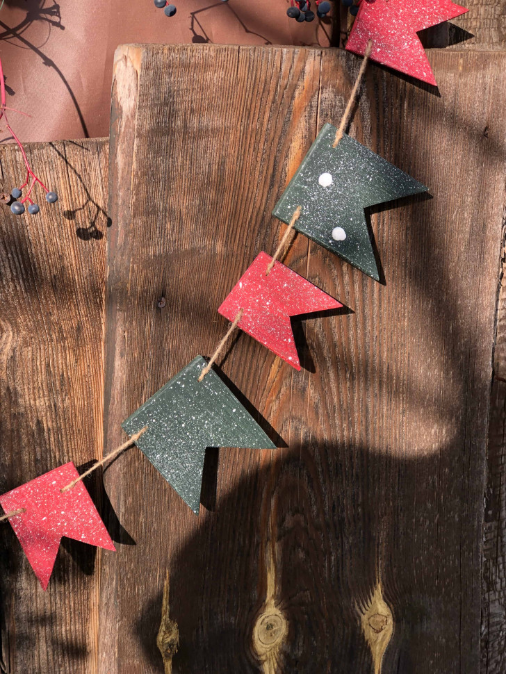 Флажки-гирлянда Advent Color