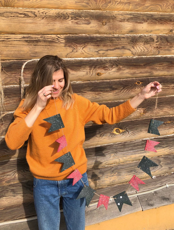 Флажки-гирлянда Advent Color