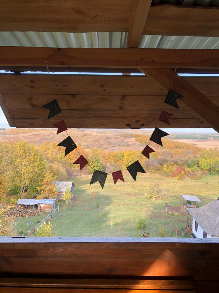 Флажки-гирлянда Advent Color