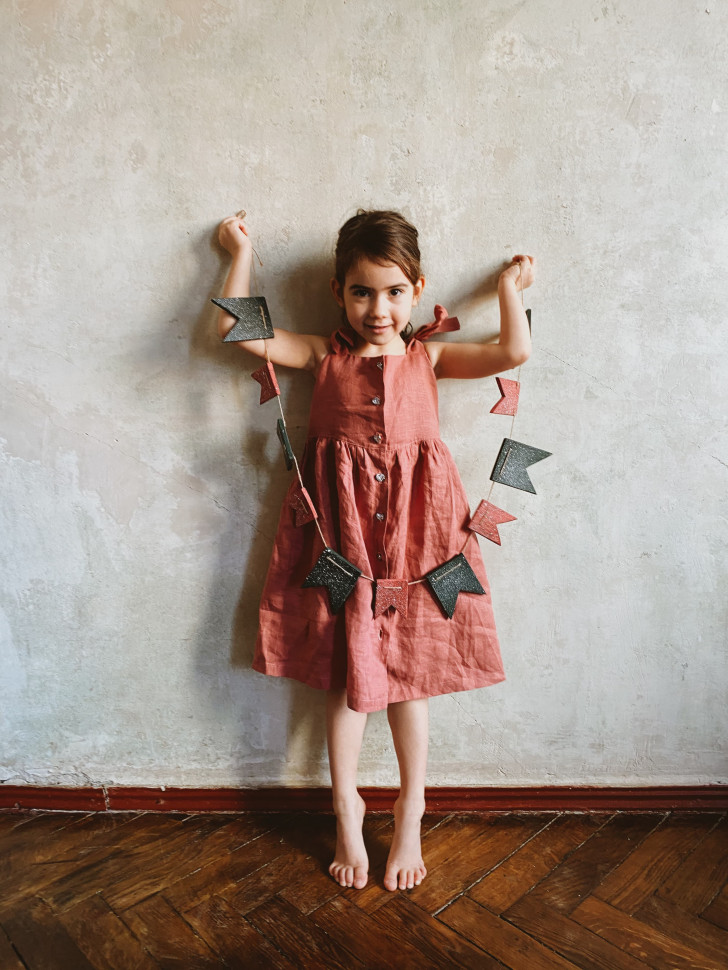 Флажки-гирлянда Advent Color