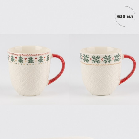 Набір з 2 кружок New Year's pattern