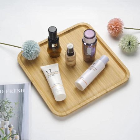 Квадратное бамбуковое блюдо Salver