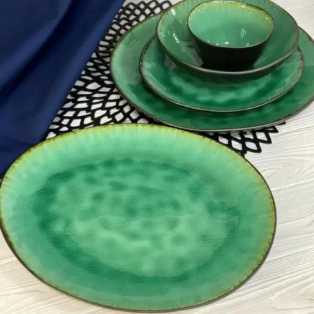 Тарелка Green lagoon овал