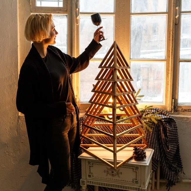 Деревянная елка Christmas mood