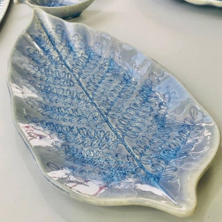 Тарелка-лист Blue Tinder II