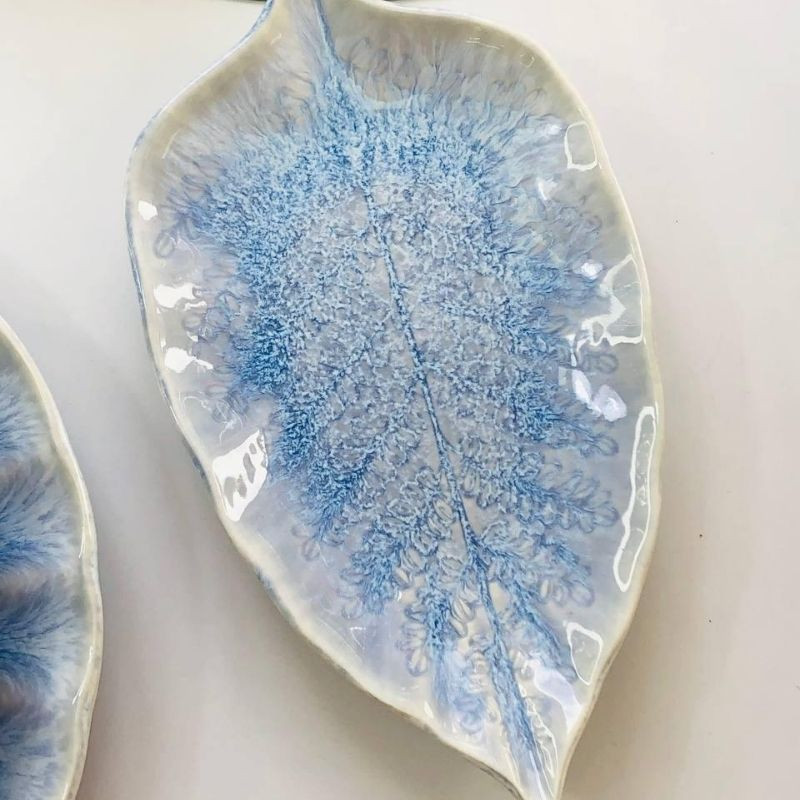 Тарілка-листок Blue Tinder II