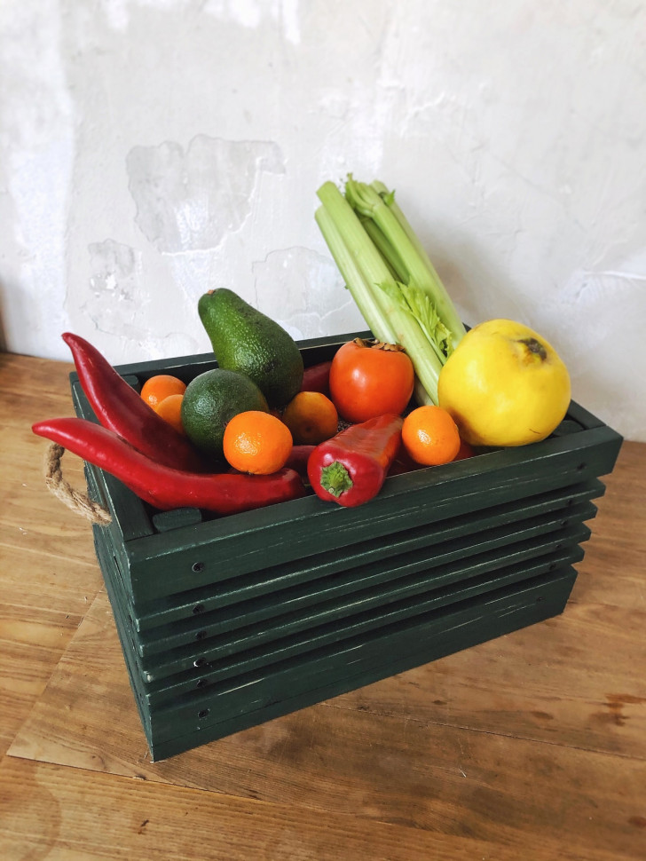 Деревянный ящик Bruno green