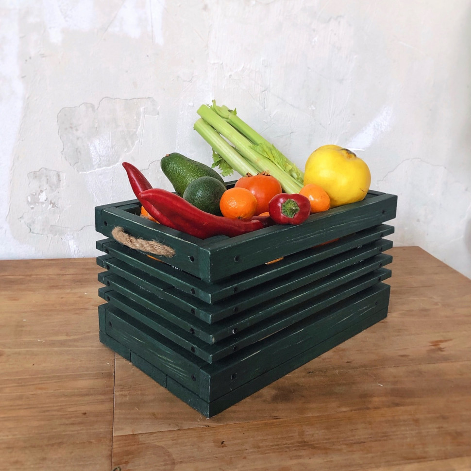 Деревянный ящик Bruno green