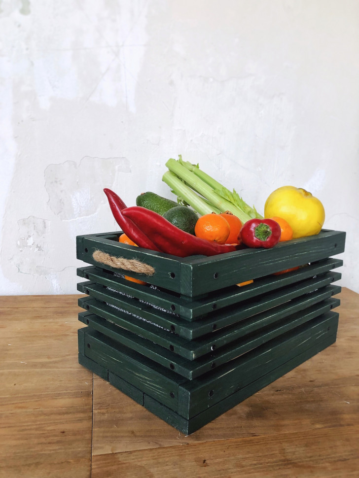 Деревянный ящик Bruno green