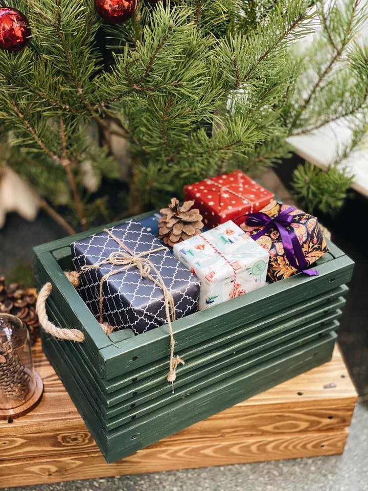 Деревянный ящик Bruno green