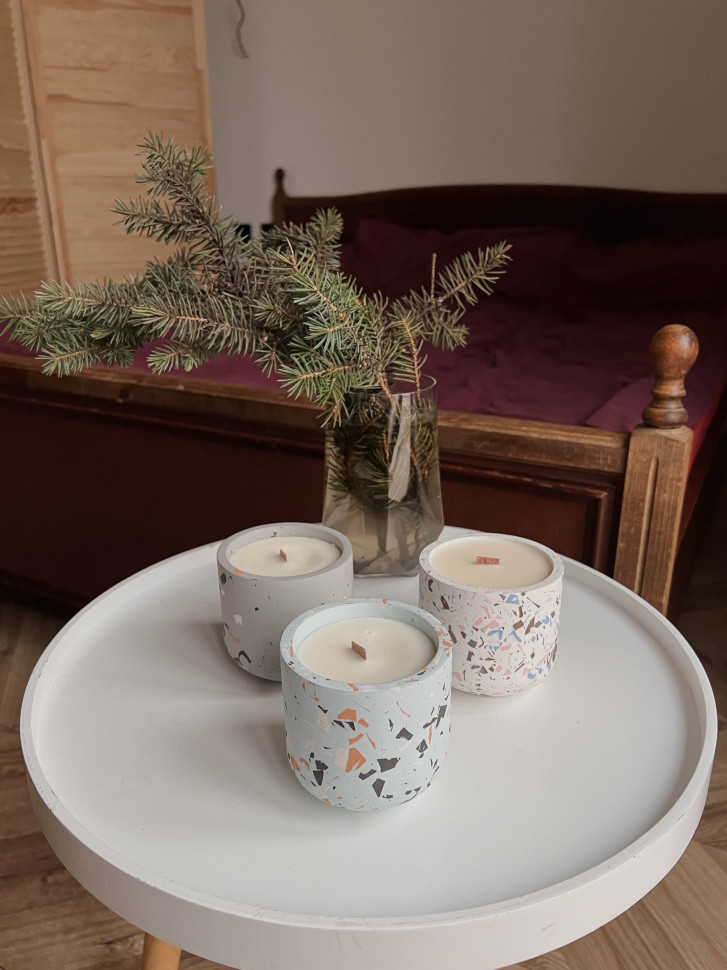 Соєва свічка Terazzo