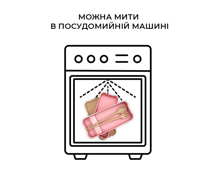 Ланч-бокс з пшеничного волокна Lunch 1050 мл