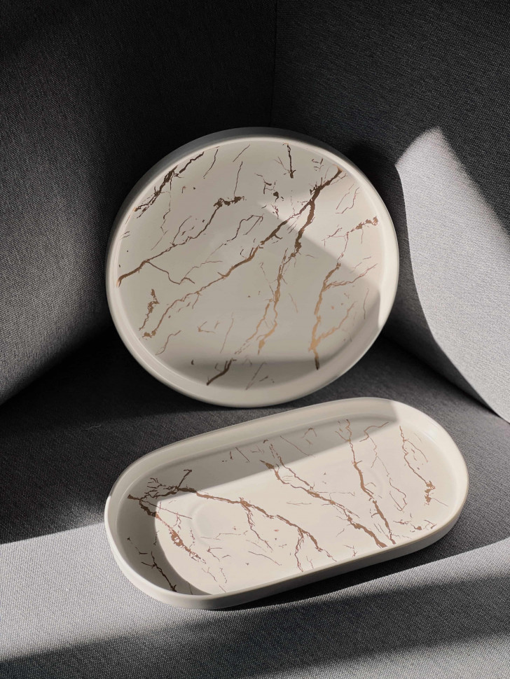 Фарфоровое круглое блюдо Wiese