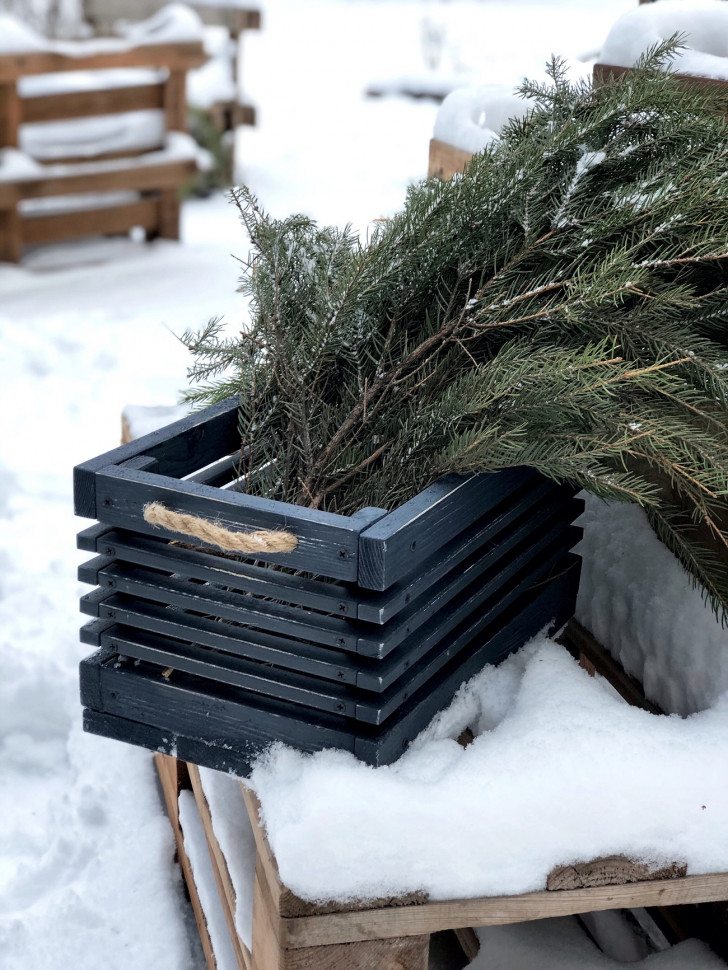 Дерев'яний ящик Bruno blue