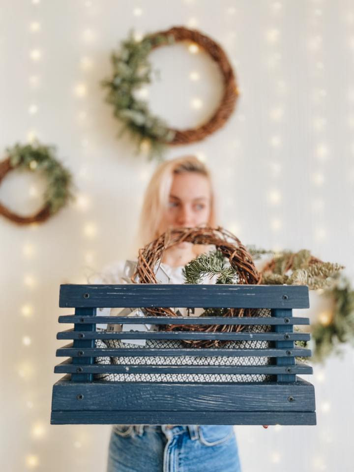 Дерев'яний ящик Bruno blue