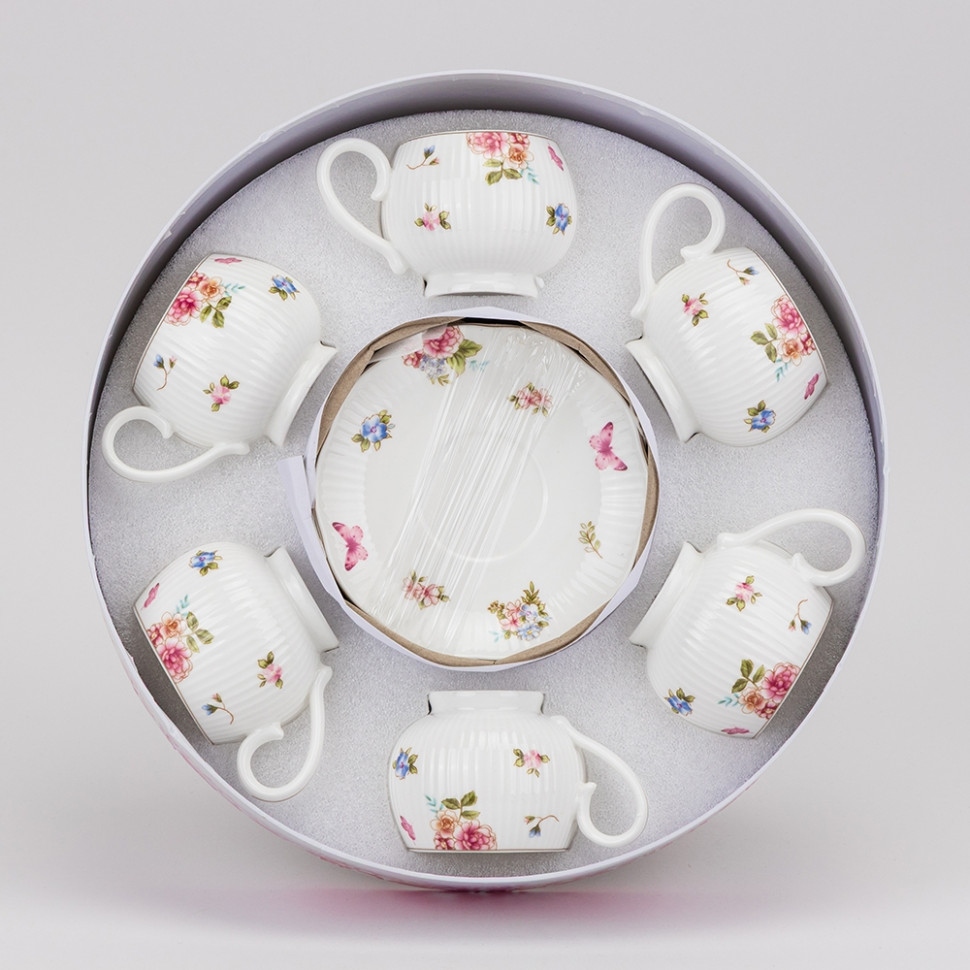 Набор чашек с блюдцами Wonderful flowers