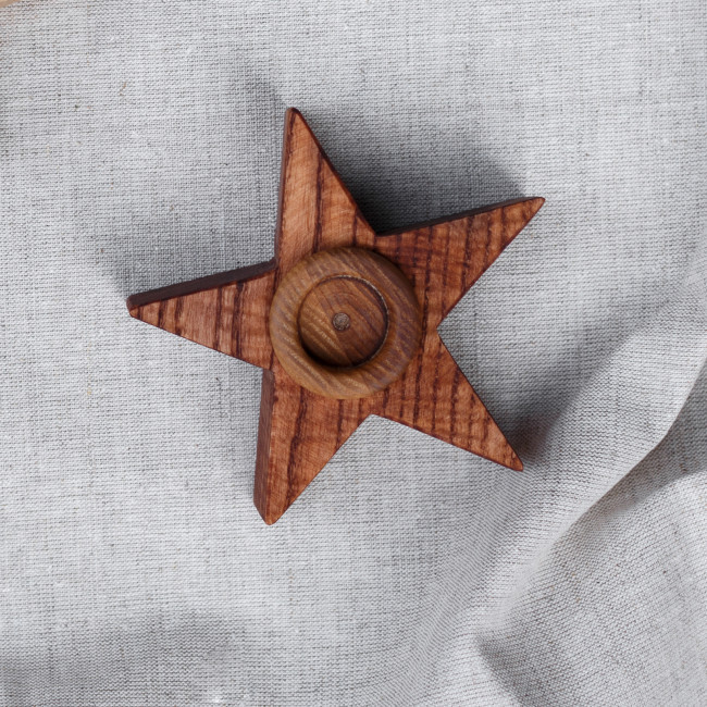 Подсвечник деревянный Orbin