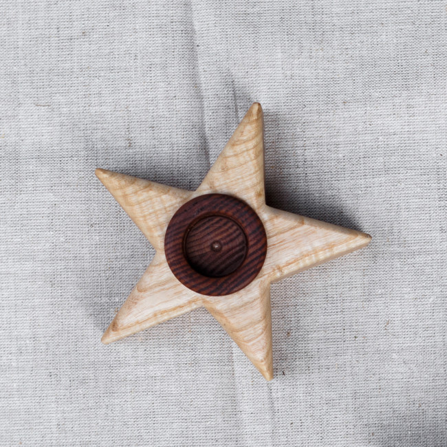 Подсвечник деревянный Orbin